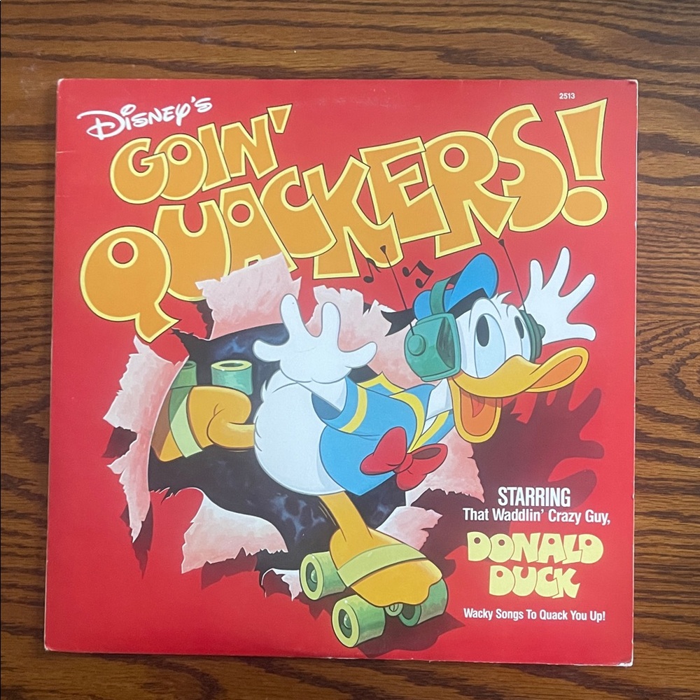 Disney Goin' Quackers Vinyl Record Introducing LP 2513
